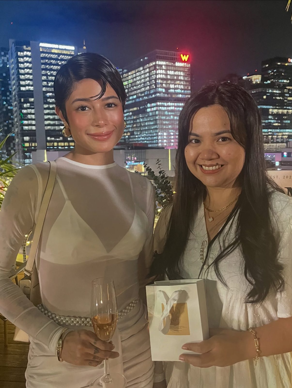 Celebrating with a guest at a Pabango de Manila event