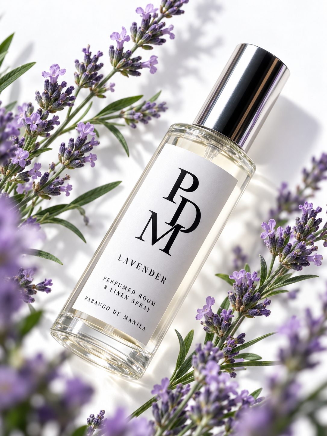 PDM Lavender room and linen spray among lavender